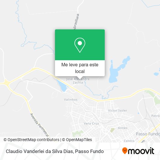 Claudio Vanderlei da Silva Dias mapa