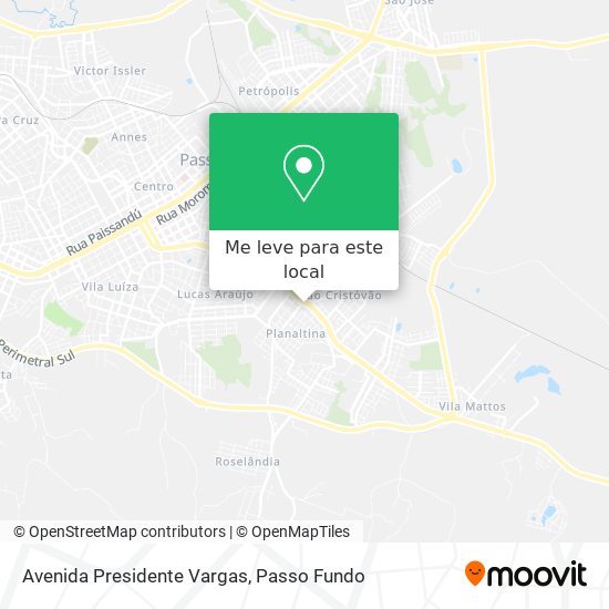 Avenida Presidente Vargas mapa