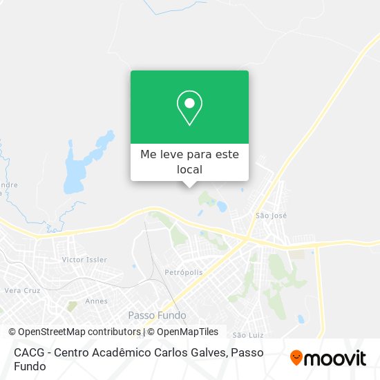 CACG - Centro Acadêmico Carlos Galves mapa