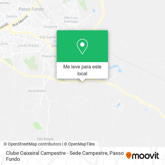 Clube Caixeiral Campestre - Sede Campestre mapa
