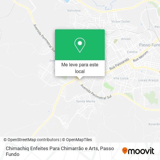 Chimachiq Enfeites Para Chimarrão e Arts mapa