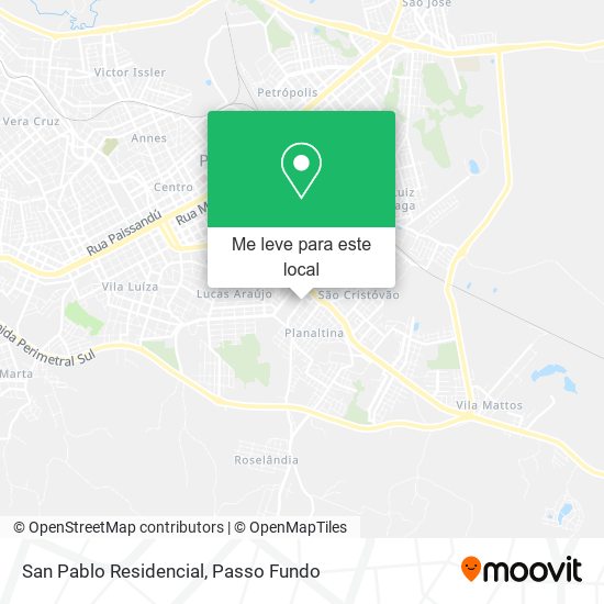 San Pablo Residencial mapa