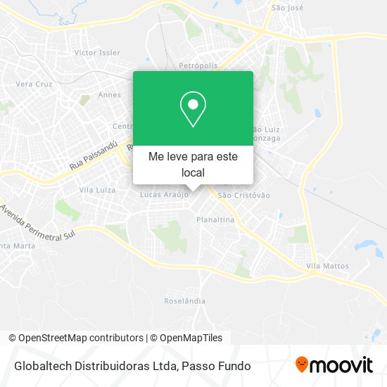 Globaltech Distribuidoras Ltda mapa