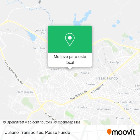 Juliano Transportes mapa