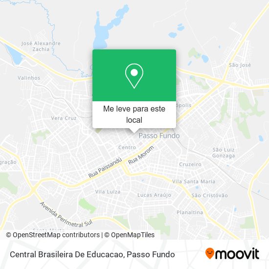 Central Brasileira De Educacao mapa