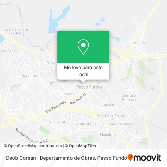 Deob Corsan - Departamento de Obras mapa