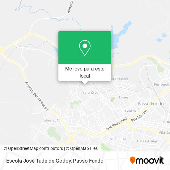 Escola José Tude de Godoy mapa