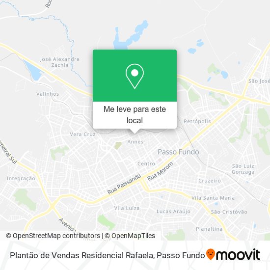 Plantão de Vendas Residencial Rafaela mapa