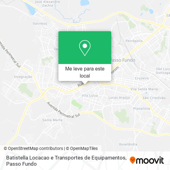 Batistella Locacao e Transportes de Equipamentos mapa