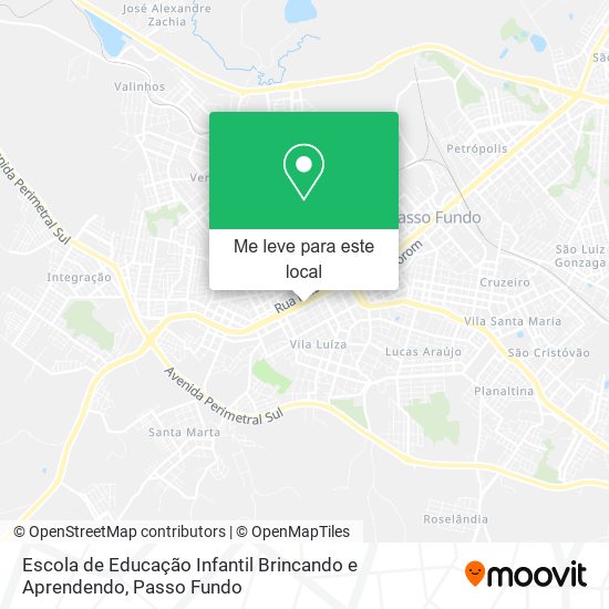 Escola de Educação Infantil Brincando e Aprendendo mapa