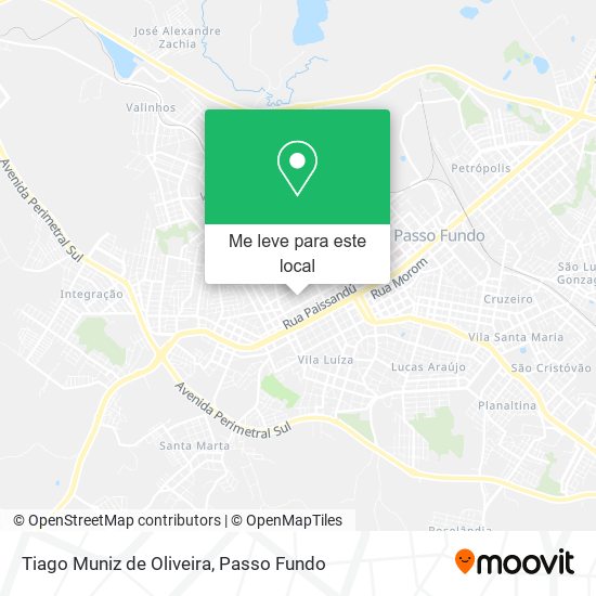 Tiago Muniz de Oliveira mapa