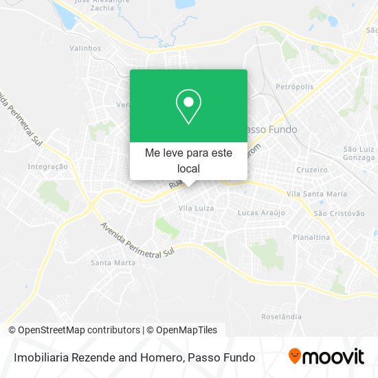 Imobiliaria Rezende and Homero mapa