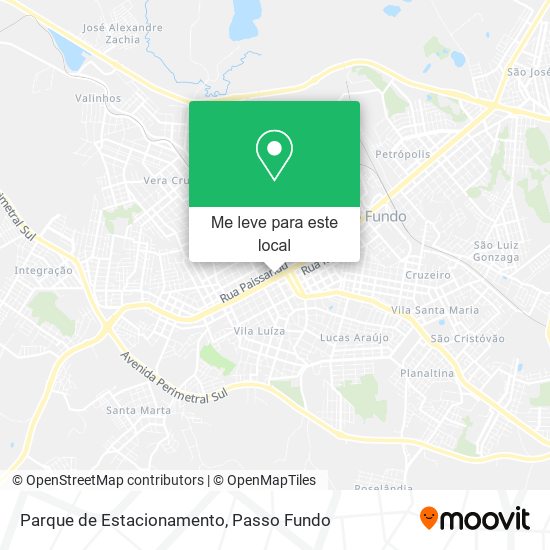 Parque de Estacionamento mapa