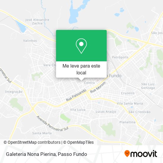 Galeteria Nona Pierina mapa
