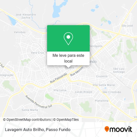 Lavagem Auto Brilho mapa