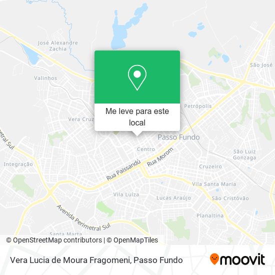 Vera Lucia de Moura Fragomeni mapa