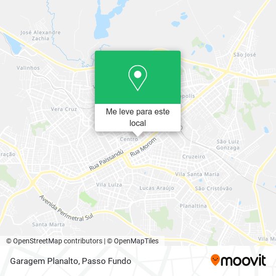 Garagem Planalto mapa
