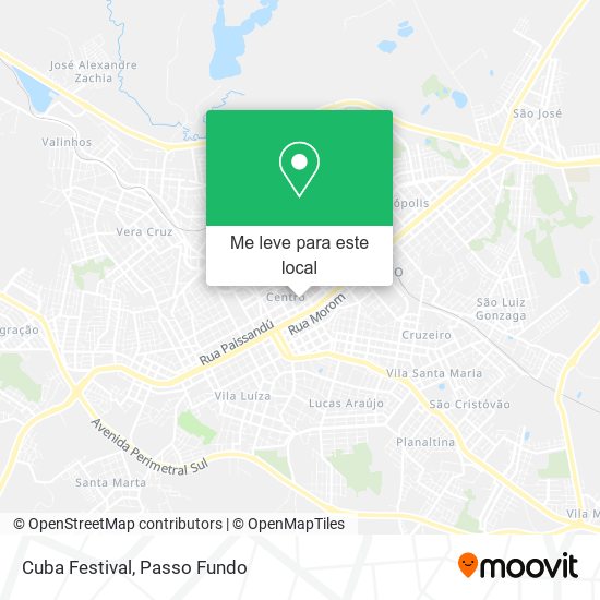Cuba Festival mapa