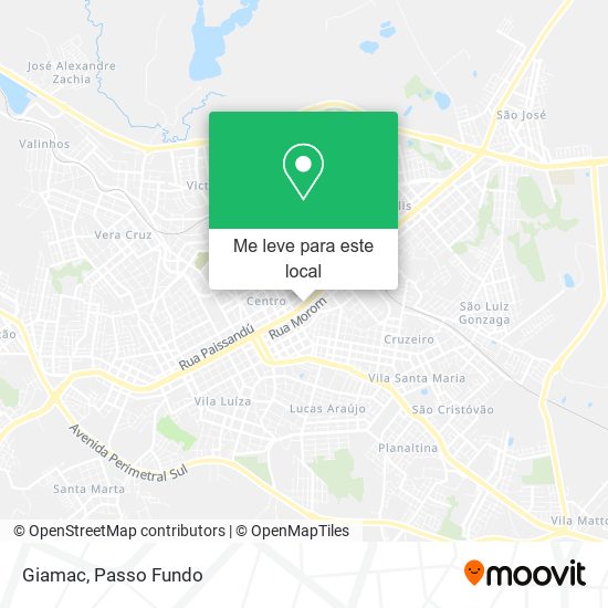 Giamac mapa