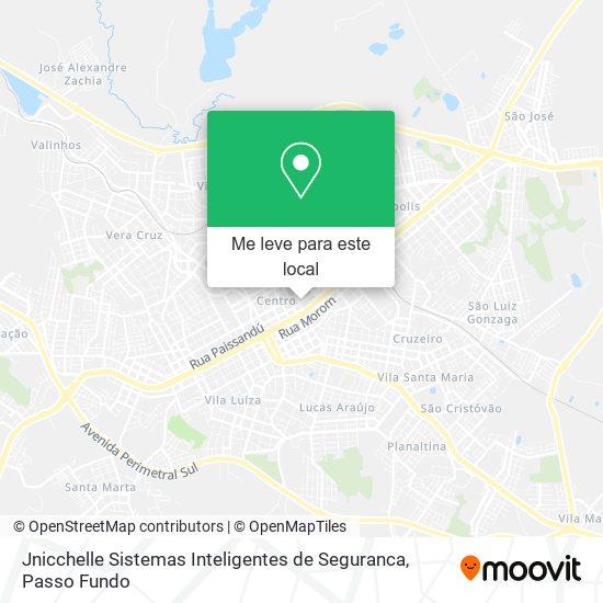Jnicchelle Sistemas Inteligentes de Seguranca mapa