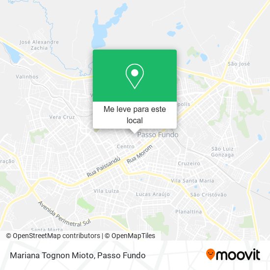 Mariana Tognon Mioto mapa