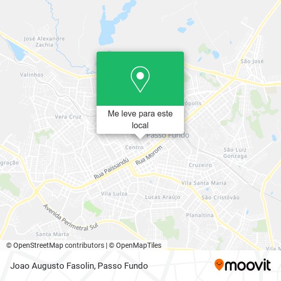 Joao Augusto Fasolin mapa