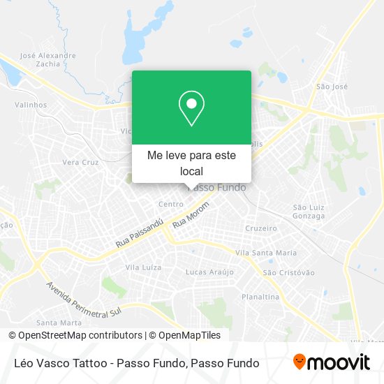 Léo Vasco Tattoo - Passo Fundo mapa