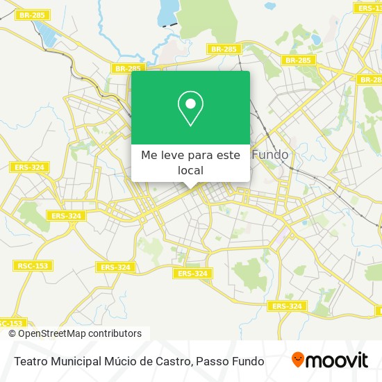 Teatro Municipal Múcio de Castro mapa