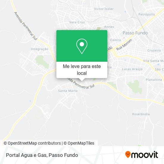 Portal Agua e Gas mapa