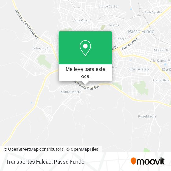 Transportes Falcao mapa