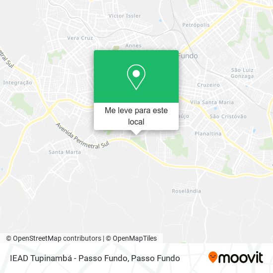 IEAD Tupinambá - Passo Fundo mapa