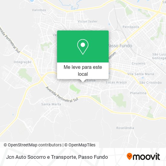 Jcn Auto Socorro e Transporte mapa