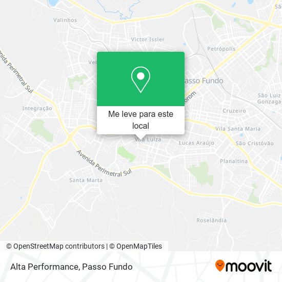 Alta Performance mapa