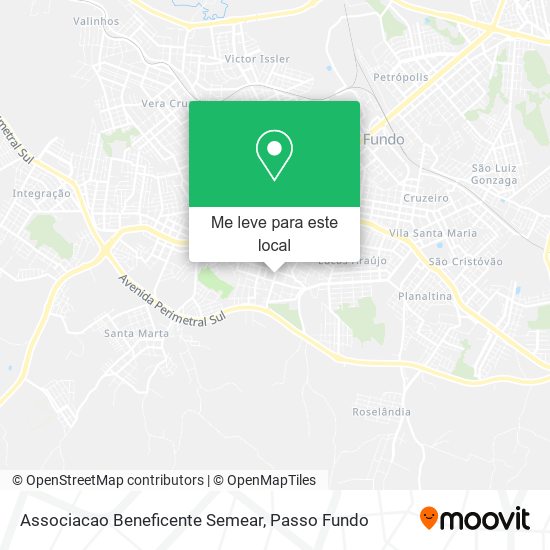 Associacao Beneficente Semear mapa