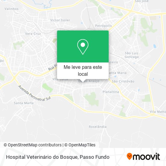 Hospital Veterinário do Bosque mapa