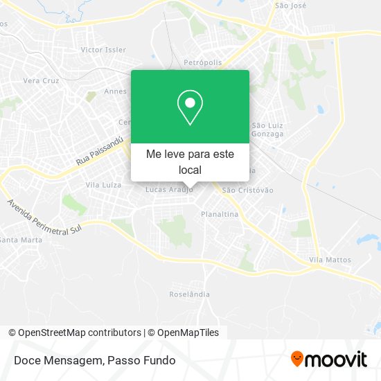 Doce Mensagem mapa