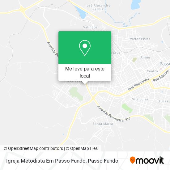 Igreja Metodista Em Passo Fundo mapa