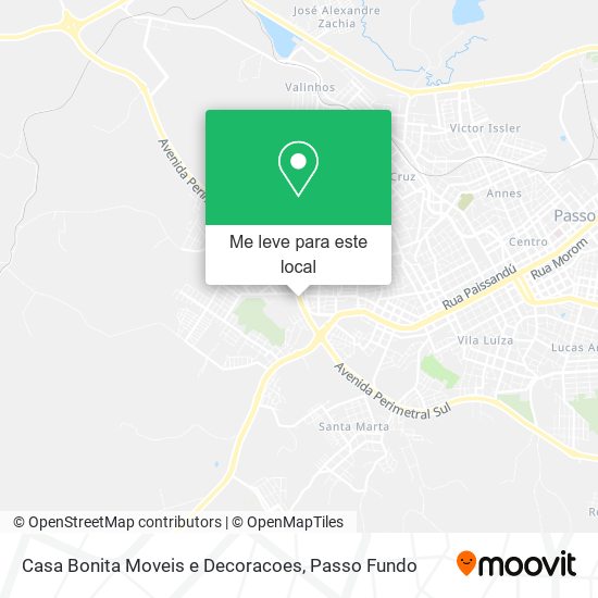 Casa Bonita Moveis e Decoracoes mapa