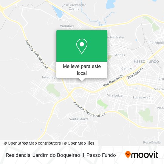 Residencial Jardim do Boqueirao II mapa