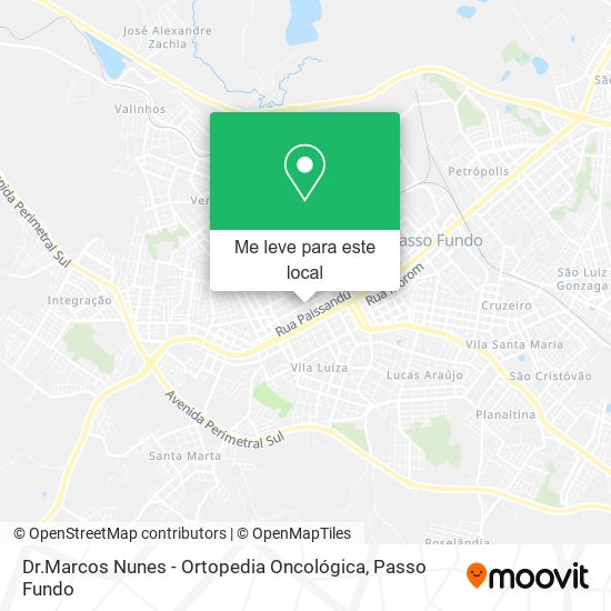 Dr.Marcos Nunes - Ortopedia Oncológica mapa