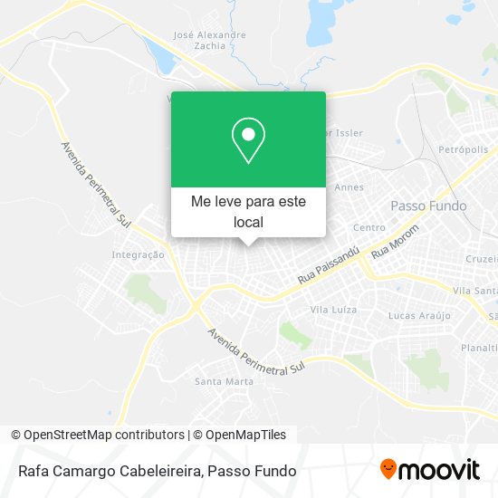 Rafa Camargo Cabeleireira mapa