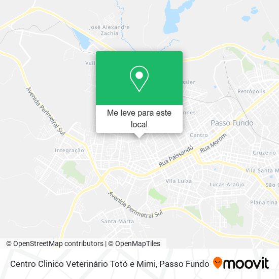 Centro Clinico Veterinário Totó e Mimi mapa