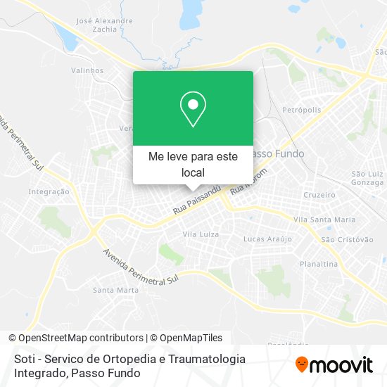 Soti - Servico de Ortopedia e Traumatologia Integrado mapa