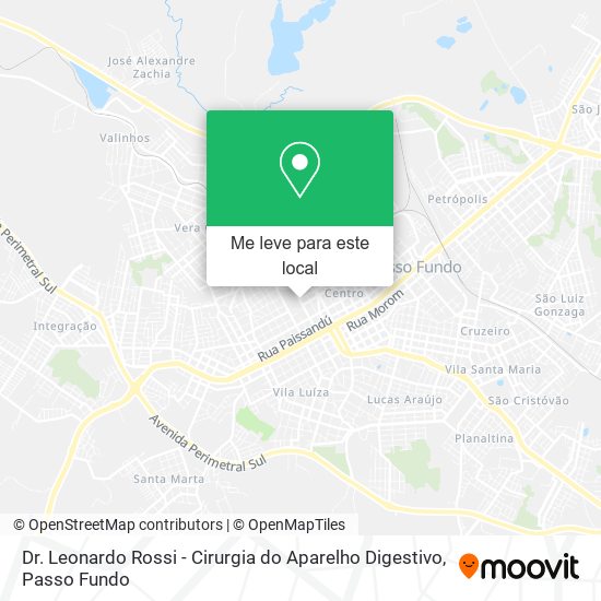 Dr. Leonardo Rossi - Cirurgia do Aparelho Digestivo mapa