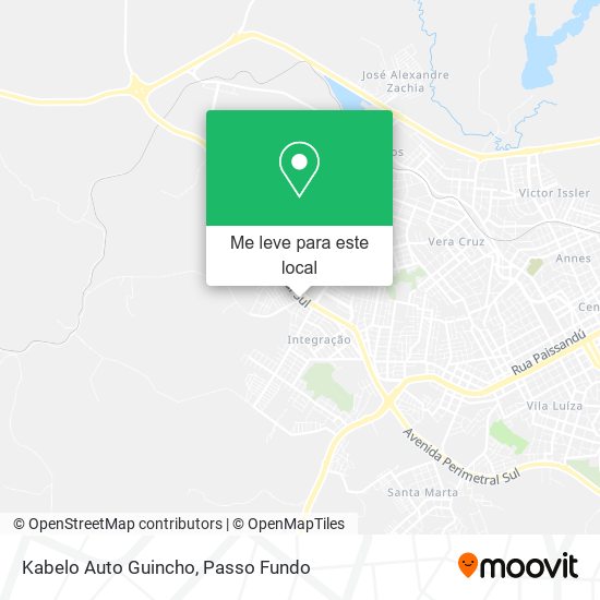 Kabelo Auto Guincho mapa