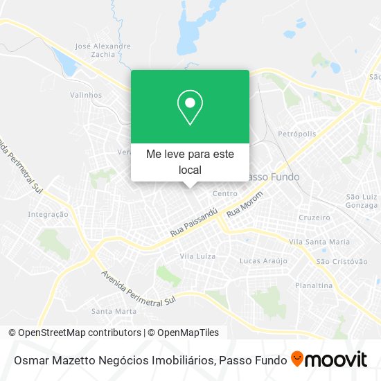 Osmar Mazetto Negócios Imobiliários mapa