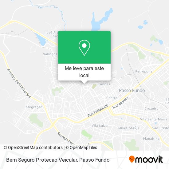 Bem Seguro Protecao Veicular mapa