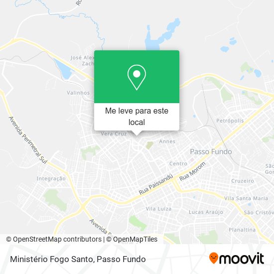 Ministério Fogo Santo mapa