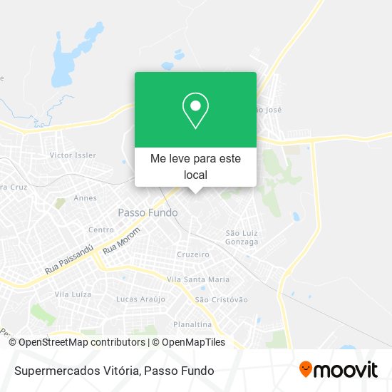Supermercados Vitória mapa