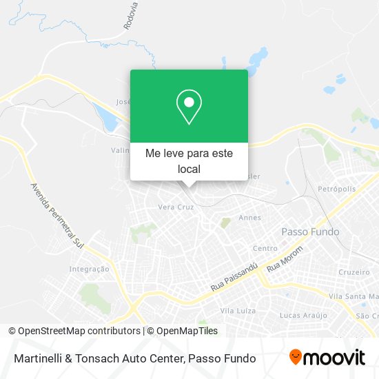Martinelli & Tonsach Auto Center mapa
